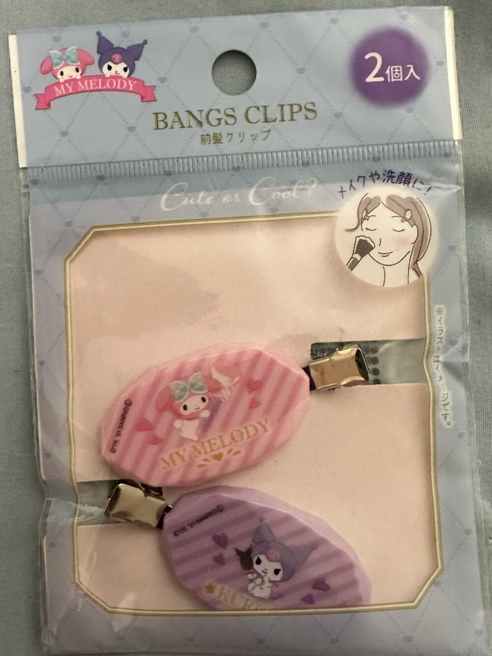Sanrio My Melody and Kuromi Bangs Clips